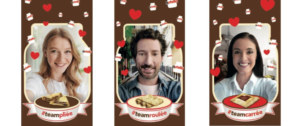 Filtres Facebook/SnapChat pour Nutella/Ferrero